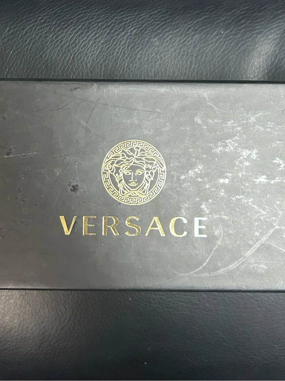 Versace Amber Translucent Square Sunglasses with Gradient Brown Lenses